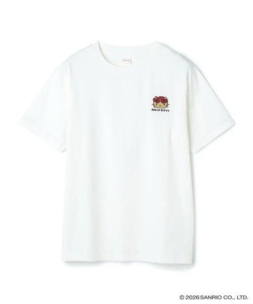Sanrio Characters Hello Kitty Suntan Kitty Print TShirt Off White 2026ss Jp Ltd