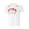 Li Ning CBA Series Guangzhou Team Sports Fashion Casual Stretch Fearless Print Crew Neck Comfortable Summer Basketball Short Sleeve T-Shirt AHSVC31-1