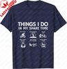 Things I Do in My Spare Time Bicycle Cycling Lover TShirt Cotton Mens Tshirts Vintage Graphic Tee Tops Camisas Streetwear