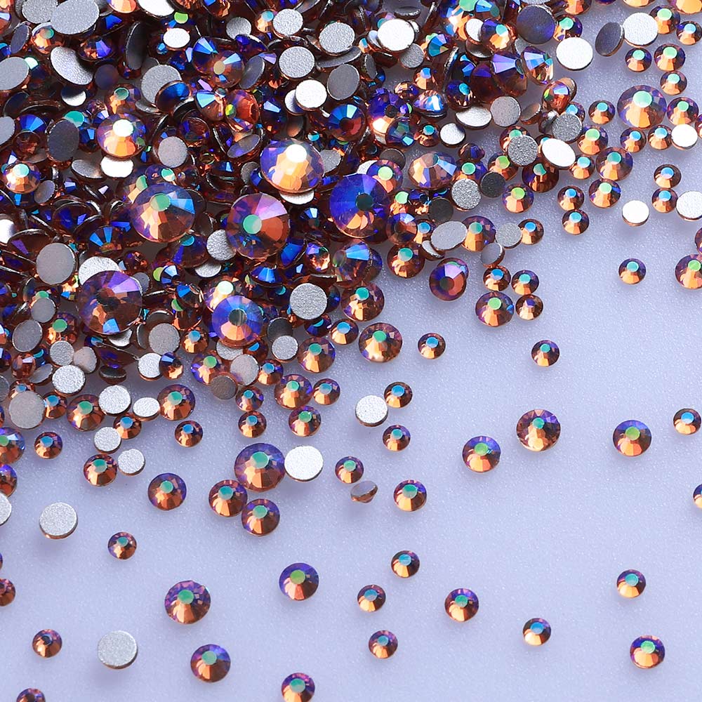 High Quality Rhinestone Non Hotfix Bulk Transparent Crystal AB Glass Rhinestones Mixed Sizes