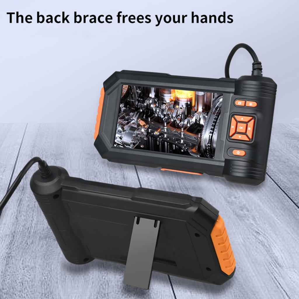 5in IPS Screen Double Lens Industrial Endoscope 1080P Bore Scope Snake Camera Sewer Pipe Drain Inspection Camera 2600mAh