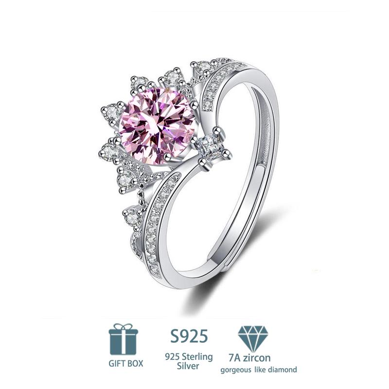 Классическое кольцо из стерлингового серебра 925 пробы 7А с цирконом и муассанитом Tancision для женщин, ювелирные изделия, подарки для свадебной вечеринки