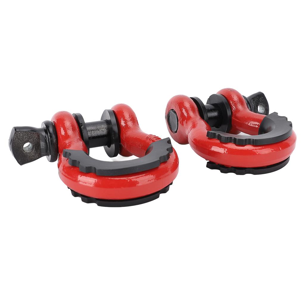 2 шт. D-образная скоба 3/4 дюйма, грузоподъемность 8800 фунтов, сверхпрочная буксировочная скоба из углеродистой стали с