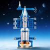 Нетоксичный Toylinx 133 детали Космическая ракета Конструктор Аэрокосмический STEM-игрушка Подвижный стартовый блок Строительный набор Идеальный подарок Для детей и детей