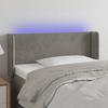 VidaXL LED Headboard Bedroom Furniture Single Bed Accessory Headboard Bed Frame Interior Light Grey 3122998