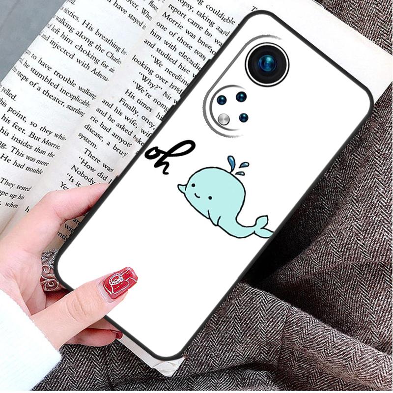 Чехол Морской Кит Нарвал для Honor Magic 8 6 7 Lite Honor 400 200 Pro 50 70 90 X8c X8b X9a X9c X9b X9d Win Cover