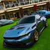 2024 Ford Mustang Dual-Hole Carbon Fiber Hood Kit
