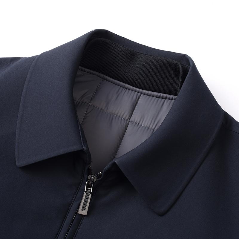 Осенне-зимняя мужская деловая куртка с косой подкладкой, хлопковое пальто, мужская куртка с лацканами, простая свободная хлопковая одежда
