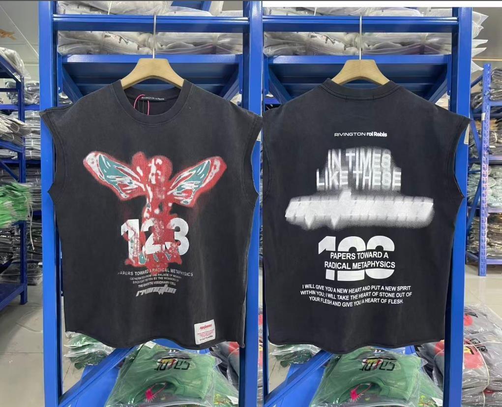 2026 new American retro washing water old printing loose and versatile trend hip-hop crew neck short-sleeved T-shirt for men and women