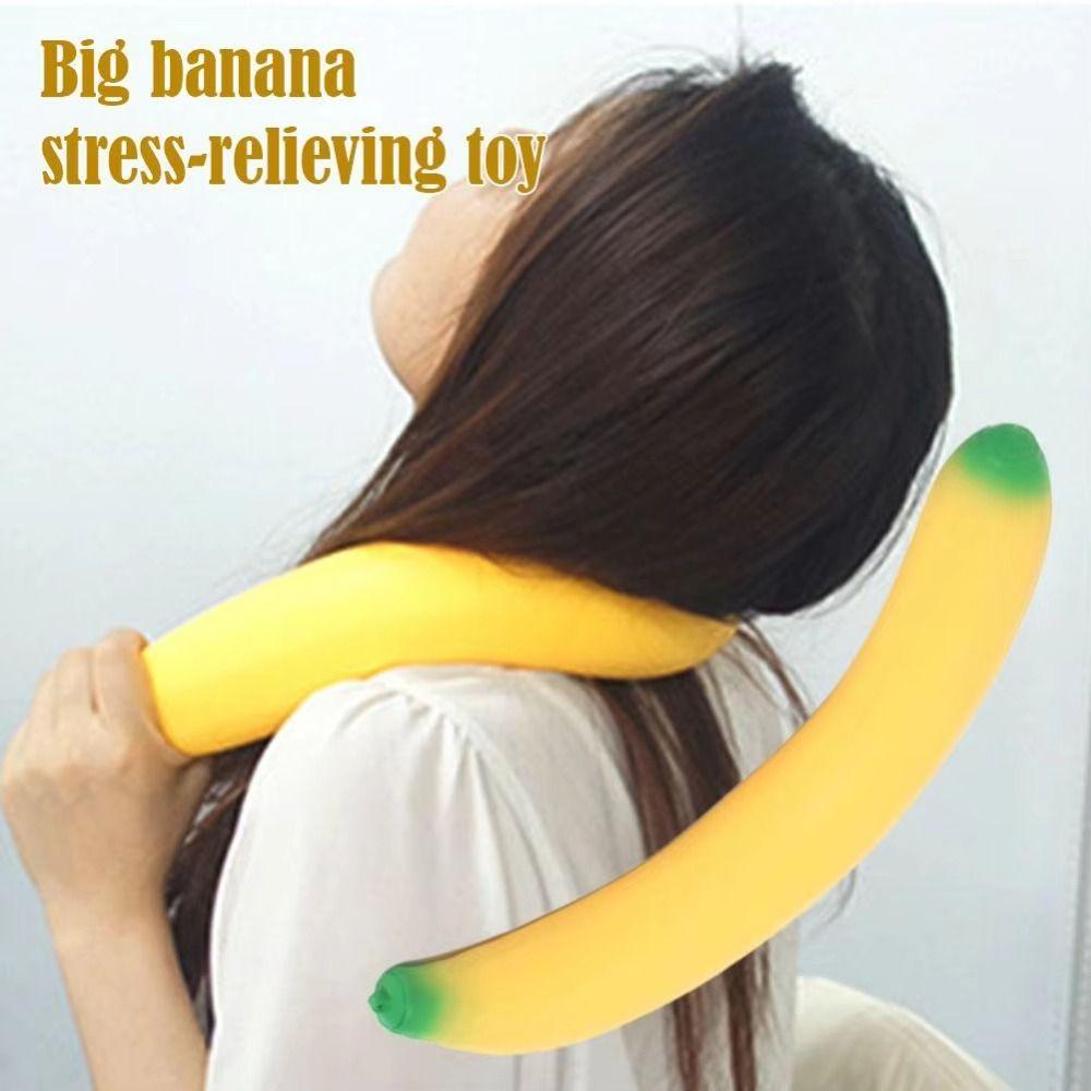 Sensory Simulated Banana Vent Toy Release Hand Slow Rebound Toy ADHD Support