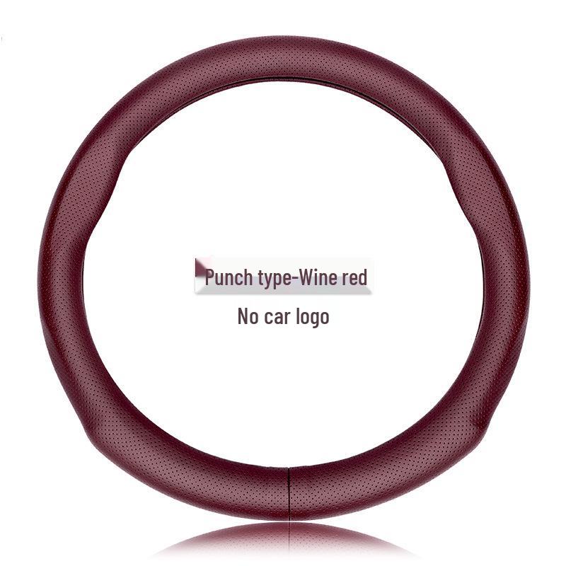 Оплетка на руль из натуральной кожи Mazda: Нескользящий, Влагоотводящий, Ультратонкий, Дышащий, Перфорированный, Универсальный для всех сезонов