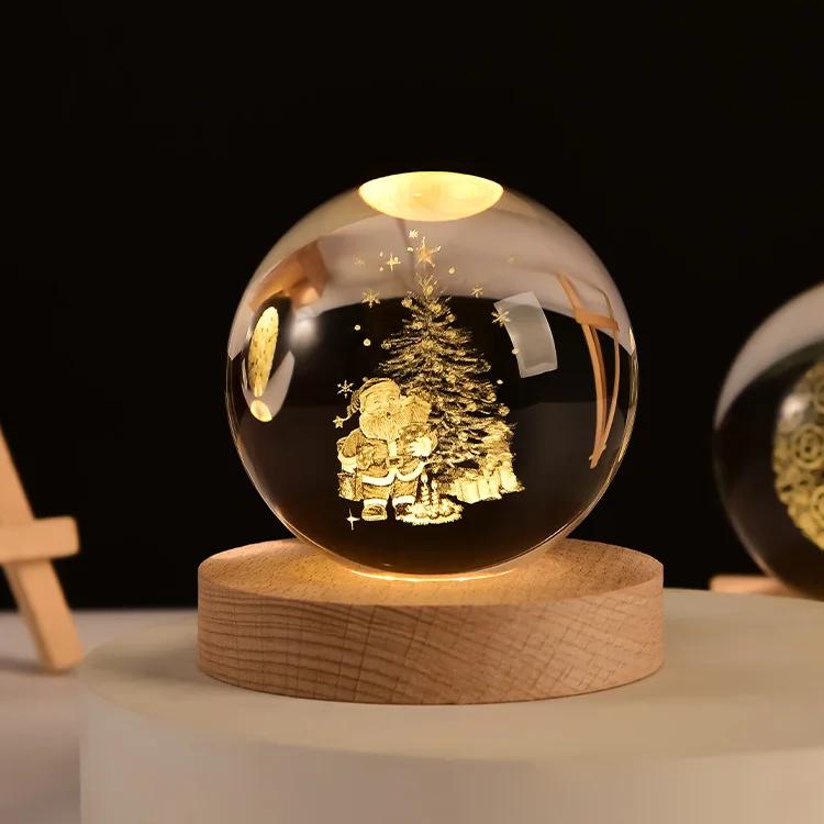 3D Кристальный шар Кристальная планета Лазерная гравировка Глобус Солнечной системы Астрономический подарок Подарок на день рождения Стеклянная сфера Украшение Кристалл