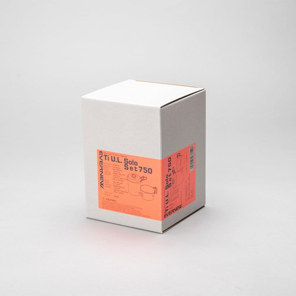 EVERNEW Ti Solo Set 750 ECA540 Titanium U.L.