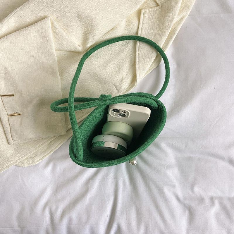 Повседневная хлопковая тканая женская сумка, маленькая плетеная летняя пляжная сумка Shell, женская дорожная сумка через плечо