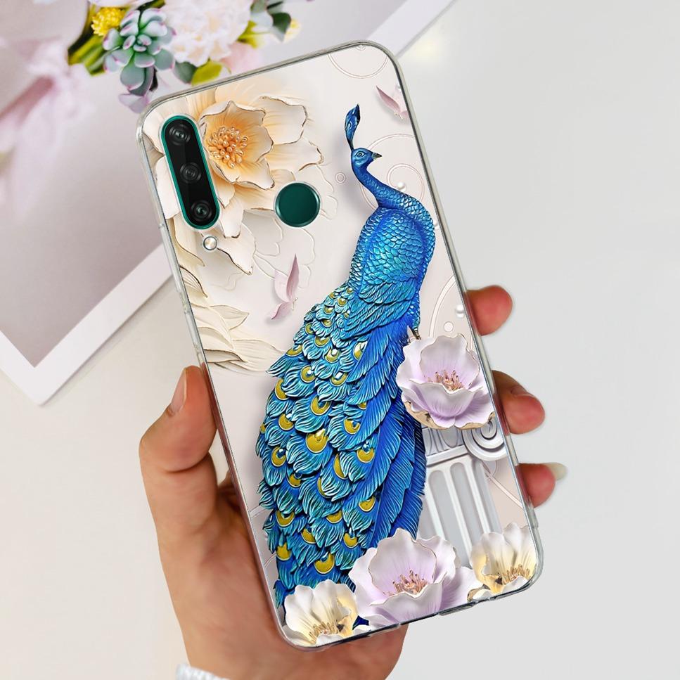 New Case For Huawei Y6p MED-LX9 Luxury Flower Love TPU Soft Silicone Back Cover For Huawei Y6p Y6P 2020 Bumper Phone Case Funda