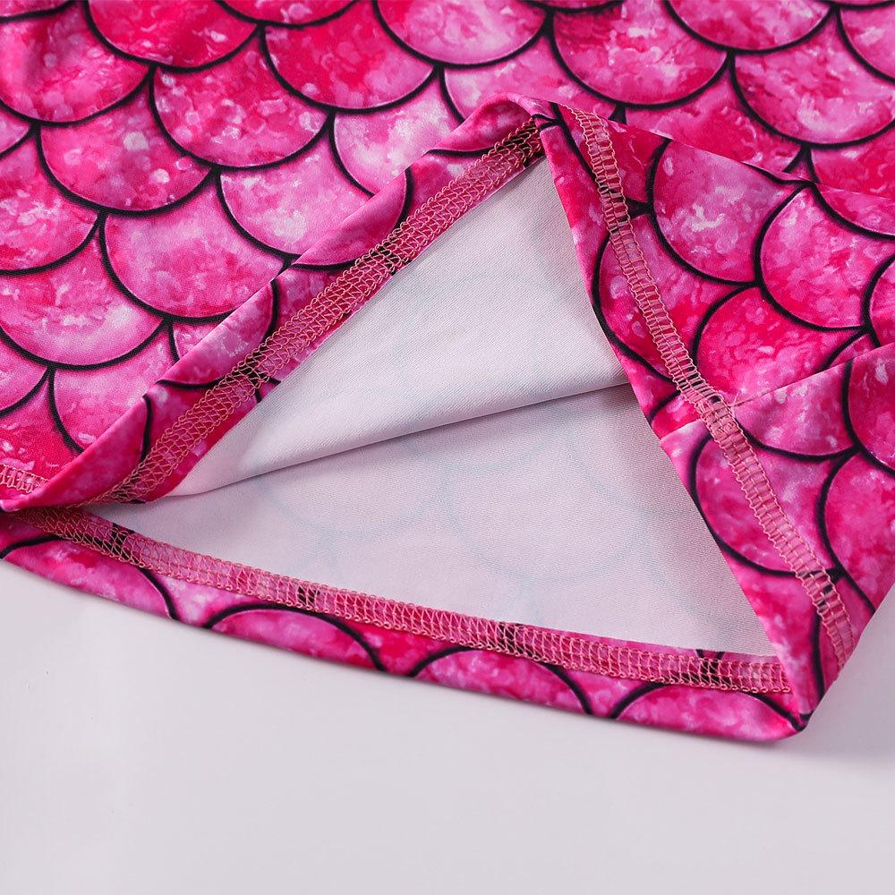 Swimsuit for Girls Two Piece Unicorn Mermaid Swimwear Child Long Sleeves Toddler Infant Baby Girl Bathing Suit Rash Guard Kids