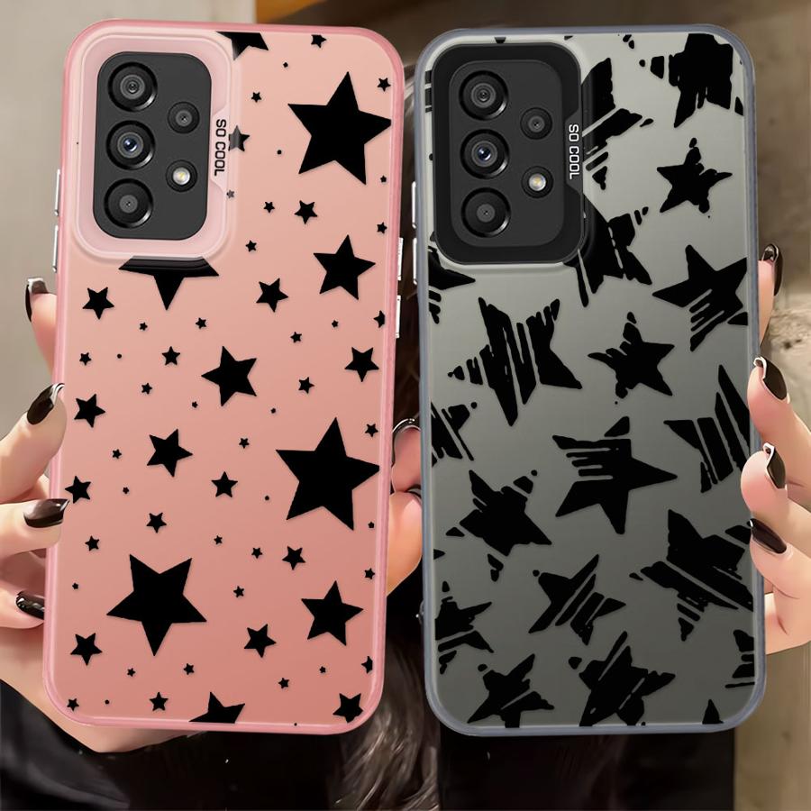 Чехол Soft Shell для Samsung Galaxy A26 A36 A55 A51 A56 A71 A35 A72 A73 A52 A53 A54 Пятиконечная звезда