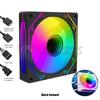 RGB Infinity Mirror Fan, 120mm, GEN.3 Pro, ARGB + PWM, 2 in 1, Forward and Reverse Blowing, Desktop PC Ventilador
