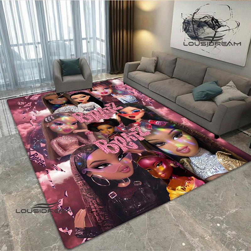 Ковер с принтом Bratz в стиле каваи Нескользящий ковер уличные ковры ковер для зоны декор ковра для спальни подарок на день рождения
