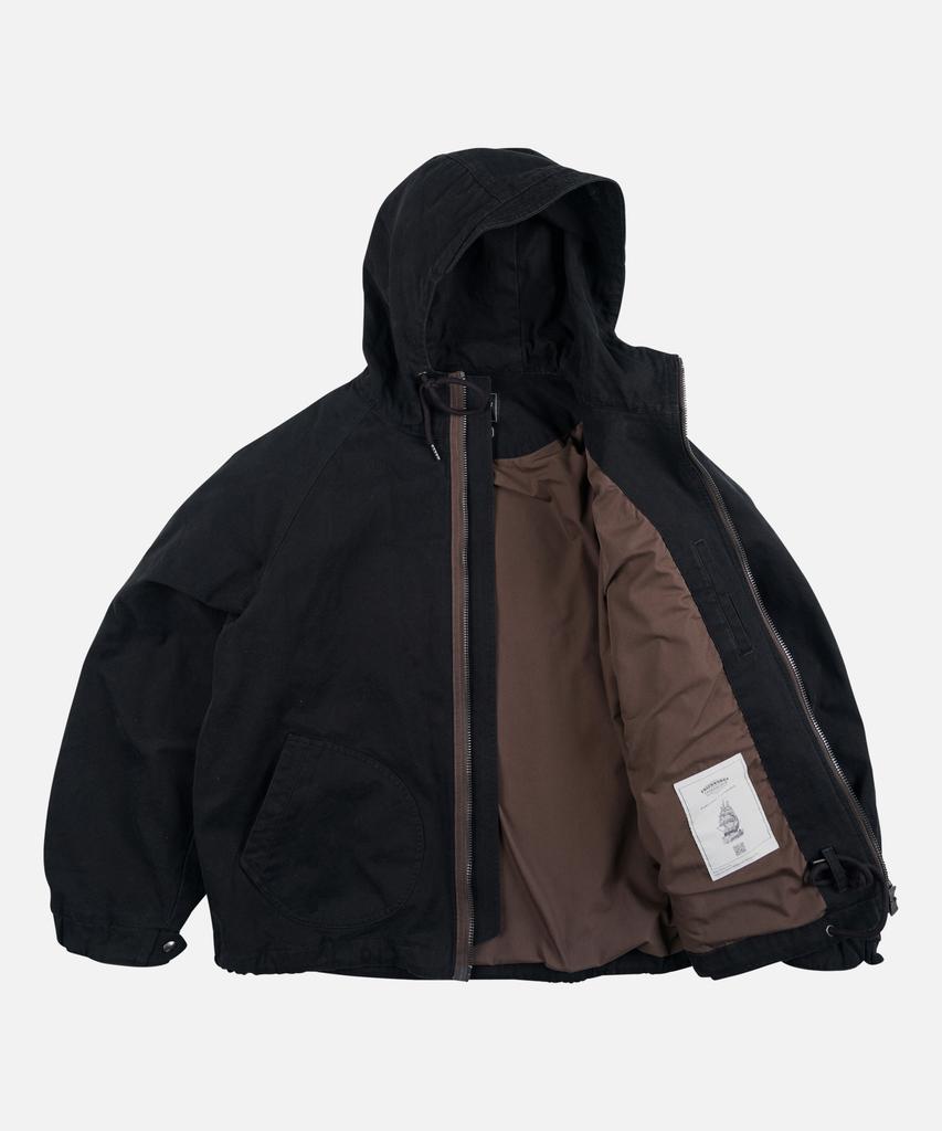 Парка с капюшоном Frizmworks из джинсовой ткани Jungle Cloth _ Черный