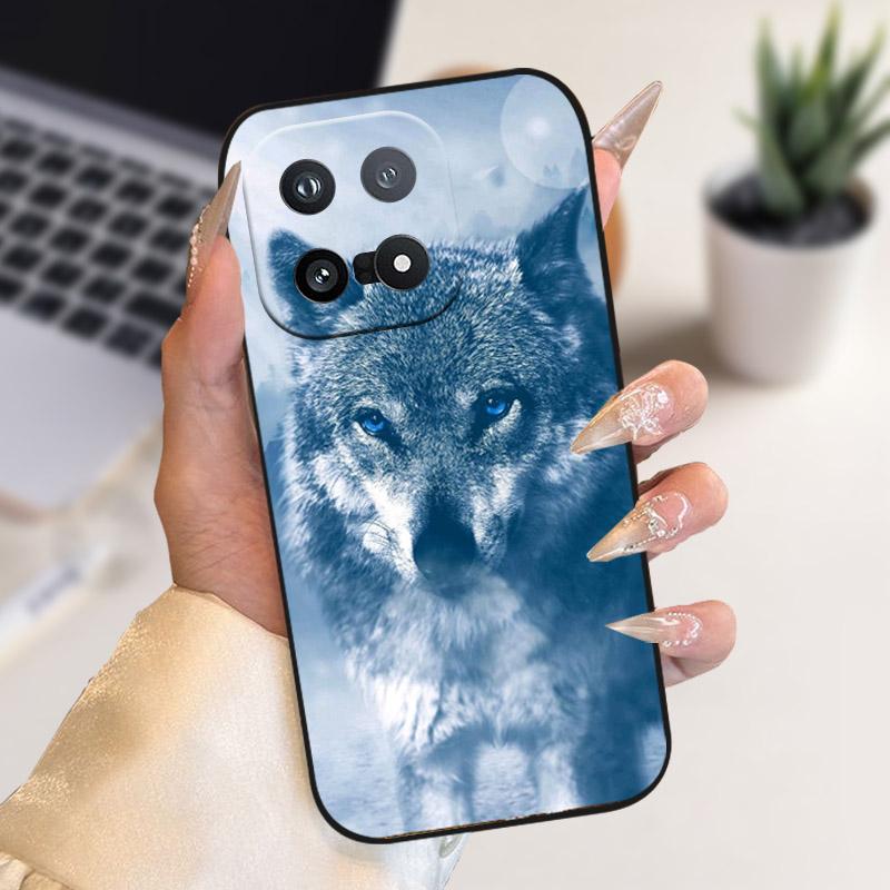 Чехол для Vivo IQOO 15 5G Модный силиконовый мягкий ТПУ чехол с принтом животных Львов Для IQOO15 Китайский телефон Защитный чехол