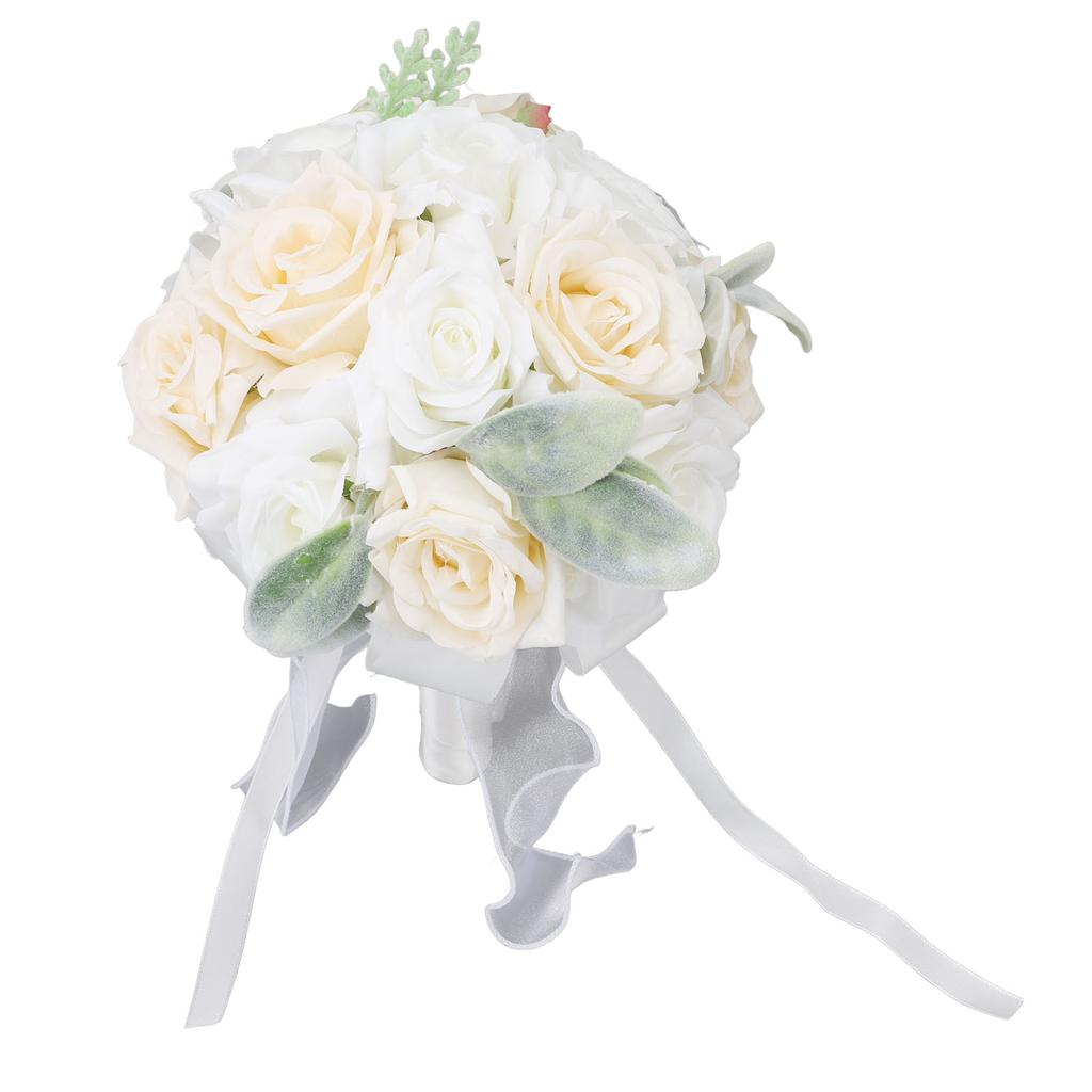 Wedding Bouquets for   Soft Ribbon Bridal  smaid Holding Flow s Artificial   for Wedding Party Decoration