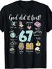 Funny God Did It 67 Meme Christian Bible T-Shirt, Funny Christmas Shirts, Mens Graphic T-shirts, Black T-shirt, Cotton T