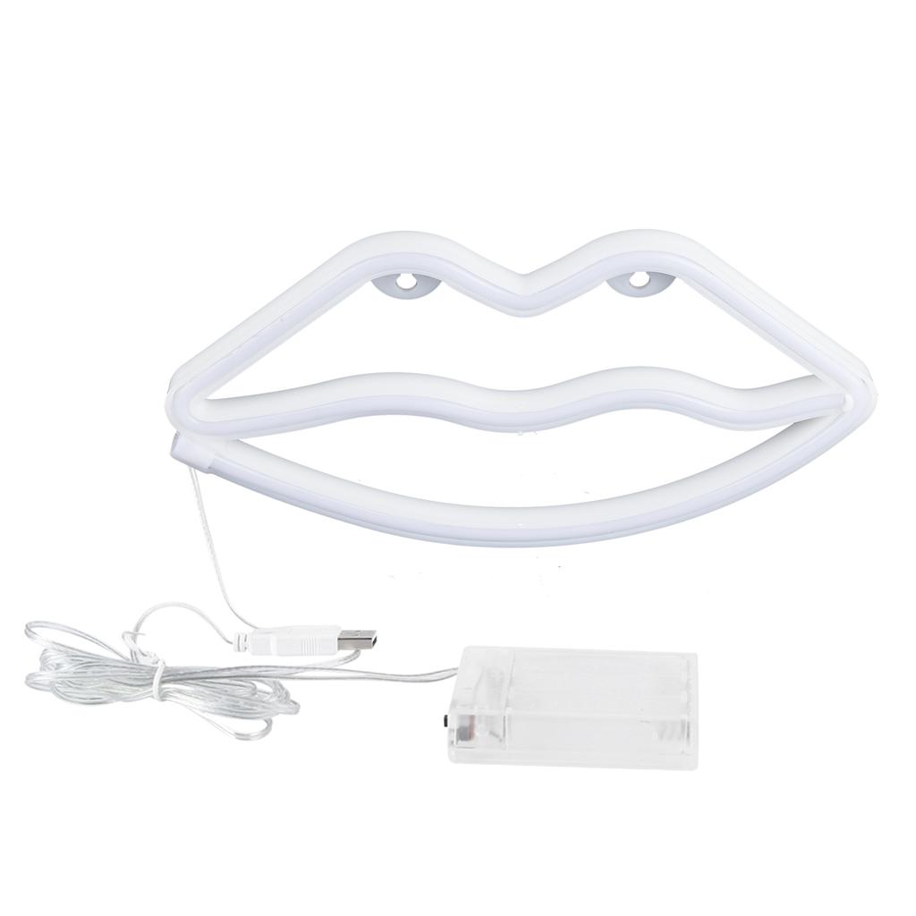 Светодиодная неоновая вывеска в форме губ, настенный декоративный светильник для предложения, свадьбы, дома, дня рождения