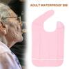 Adult Anti Oil Reusable Rain Proof Bib Apron Eating Bib Dining Aid Protector