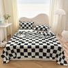 Плюшевое одеяло с шахматным узором, дышащее пушистое одеяло, клетчатое одеяло для всех сезонов, для дома, офиса, путешествий
