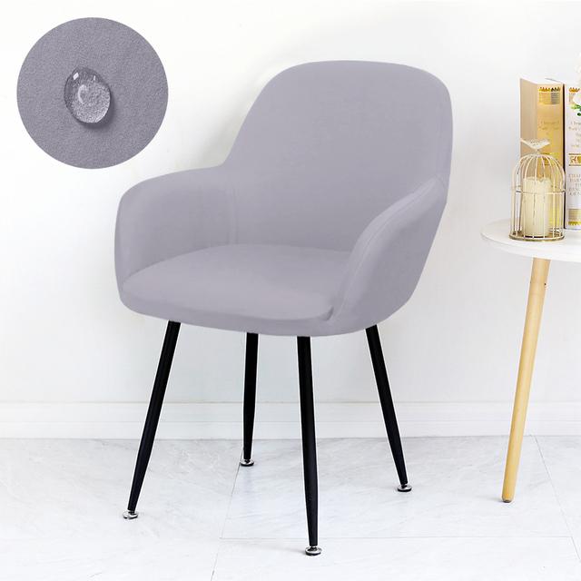 Водонепроницаемый чехол на стул с высокой подлокотником, эластичные чехлы на обеденный стул, моющиеся чехлы на офисные кресла, чехлы на стулья для кухни и дома