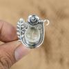 Oval Moonstone Stone Statement Mother Flower Ring Jewelry 925 Sterling Silver