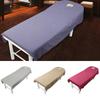1Pc Beauty Salon Plain SPA Cosmetic Polyester Fiber with Hole 120cmx190CM Bed Sheet Massage