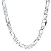Sears Figaro Chain Necklace Silver SV 925 Width Length 60cm [Sears] 6.5mm Sfg200-60
