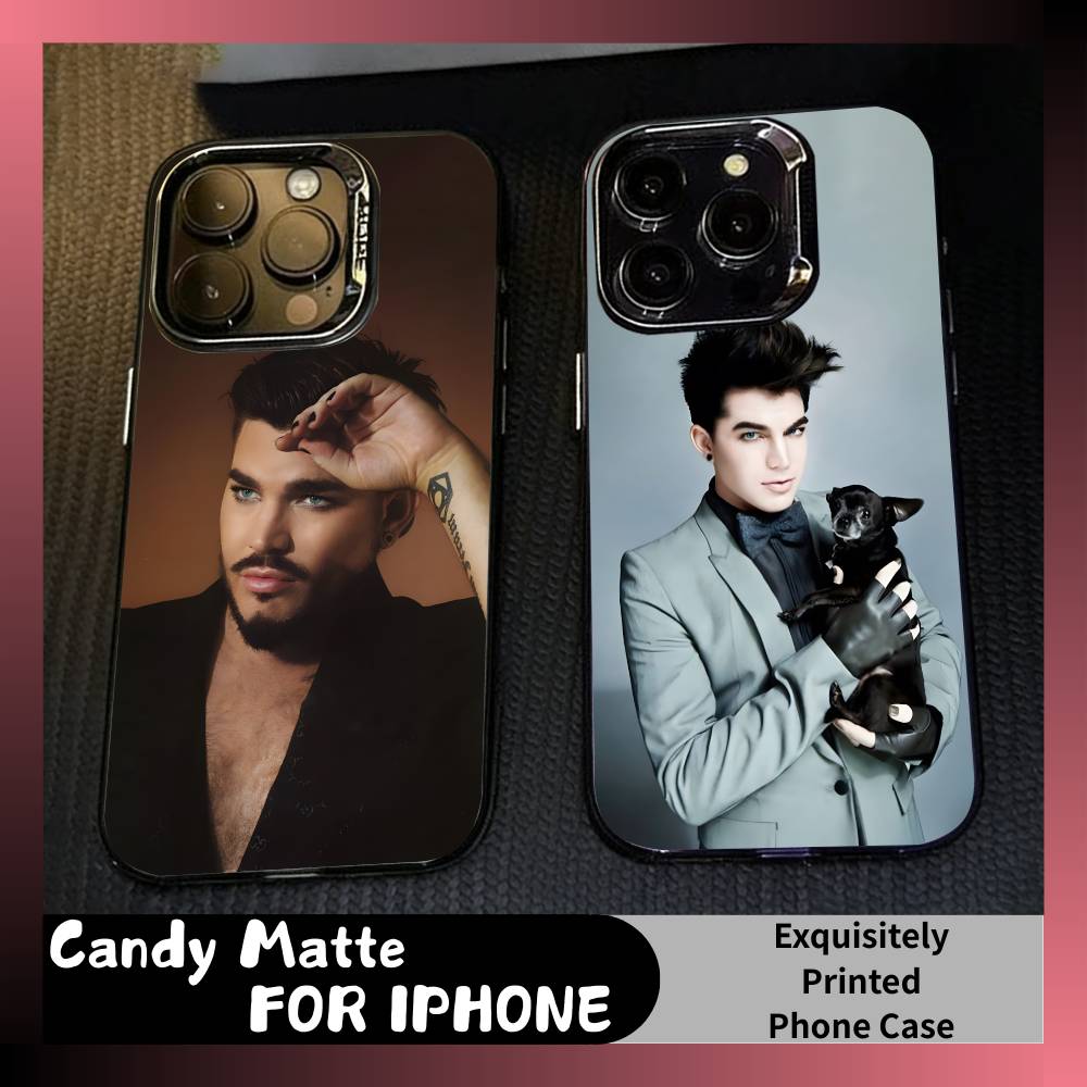 A-Адам Сингер L-Ламберт Чехол для телефона для iPhone 16 17 15 14 12 13 Pro Max Черный Конфетный Матовый Ударопрочный Чехол