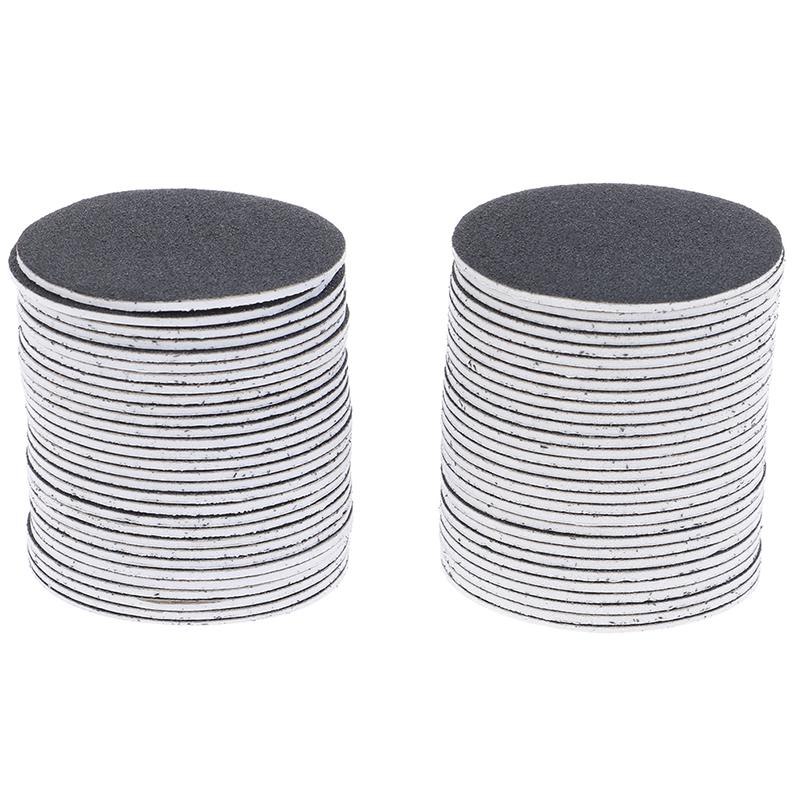 60Pcs Replaceable Sandpaper Disc Cuticle Foot File Callus Remove Dead Pedicure