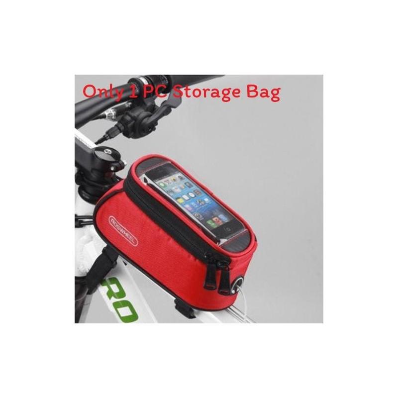 Cycling Handlebar Bag With Touch Screen Compatibility For Mountain Biking