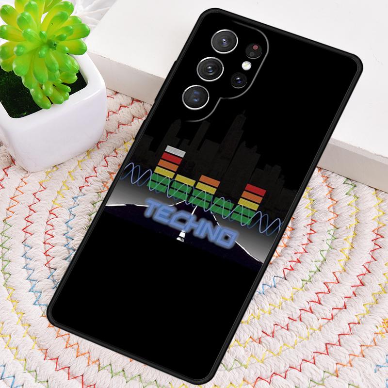 Любовь к Техно Музыке Цитаты Силиконовый Чехол для Телефона Для Samsung Galaxy note 10 pro S26 S25 S24 S23 S22 S21 Plus S25Ultra Capa Чехол