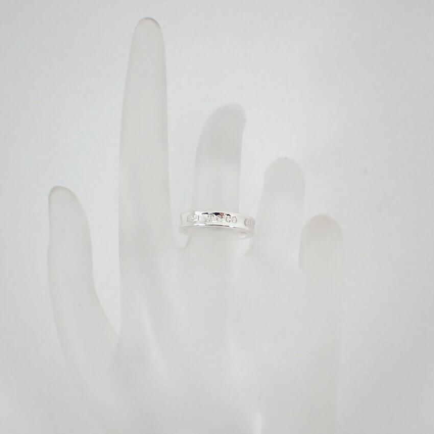 [Used] TIFFANY 925 1837 Narrow Ring Size 8/Size 8/g530-62