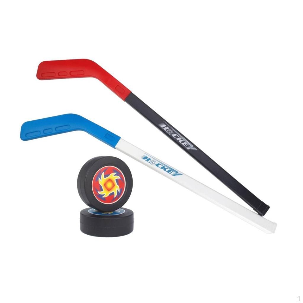 Children's Hockey Toy Angled Shape Puck Piece Curved Handle