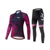 Autumn Long Sleeved Breathable Cycling Suit Set  Women's  Bicycle Jersey Quick Drying Outdoor Sportswear Cycling Bib Bicycle Shirt