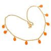 Carnelian Gemstone Handmade 925 Sterling Silver Jewelry Necklace 20" KJ-1239