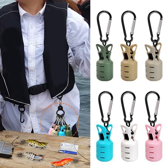 1/6Pcs Fishing Hook Cover with Buckle Portable Shrimp Lure Squid Jig Hook Protector Case Bonnet Clip Freshwater Saltwater Fishing Accessories