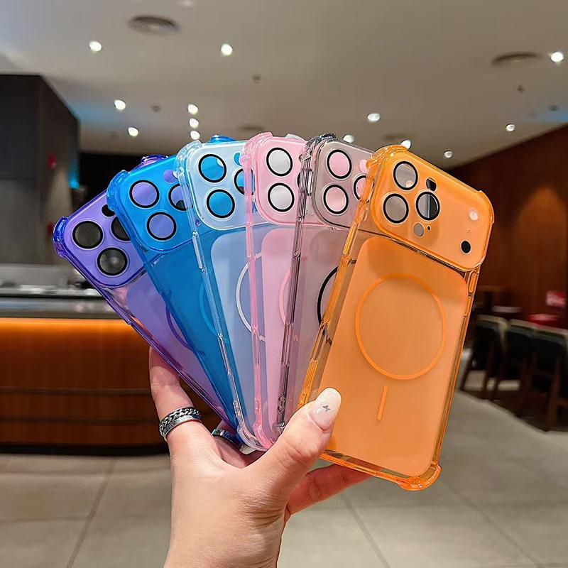 Поставляется с чехлом для телефона с пленкой для линз для iPhone 17 16 15 Pro Max 14 13 12 Прозрачная противоударная задняя крышка