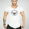Muscleguys Мышцы мужские с буквенным принтом для тренировок в тренажерном зале с короткими рукавами Мужская одежда Футболки для спортзала