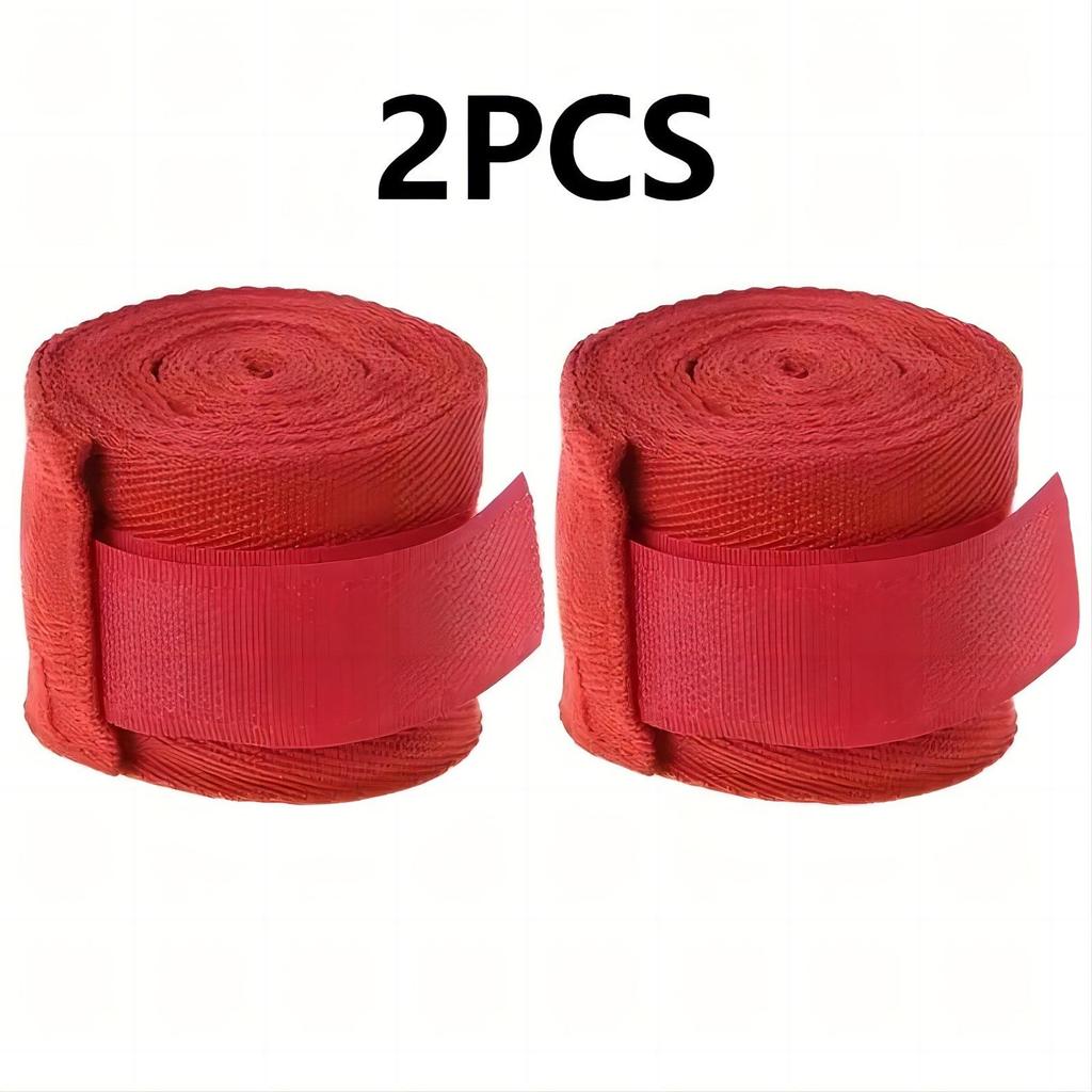Профессиональный хлопковый боксерский бинт, 2,5 м, тренировочные перчатки для ММА, эластичная повязка на руку, впитывающая пот, спортивная фитнес-резинка для сопротивления