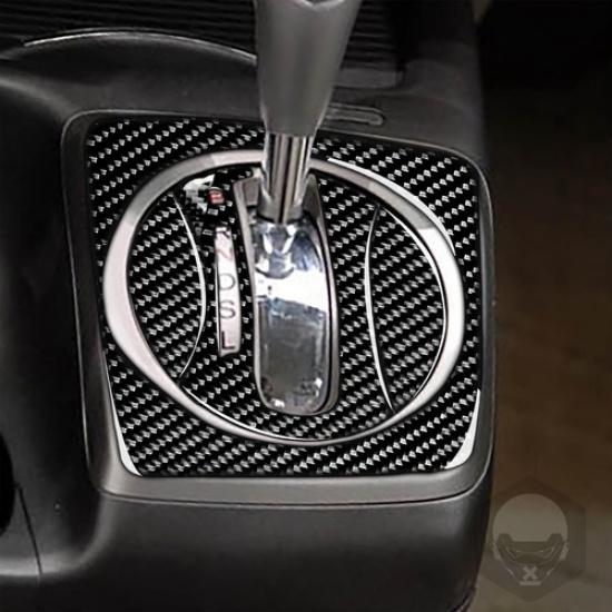 4 шт. Для Honda Civic 8-го поколения 2006-2011 Накладка на панель переключения передач из углеродного волокна