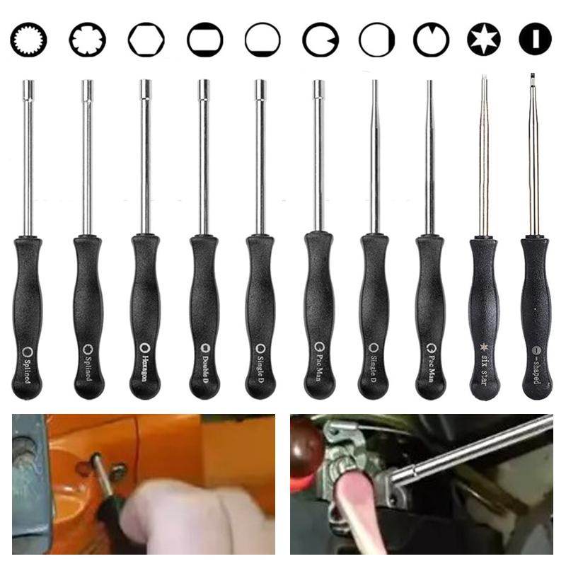 Carburetor Screwdriver Kit with Cleaning Brush & Storage Bag Carburetor Adjustment Repair Tool Motorcycle Tool Accessories