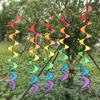 Spiral Rainbow Wind Strip Windmill Colorful Wind Chime for Garden Home Outdoor Camping Tent