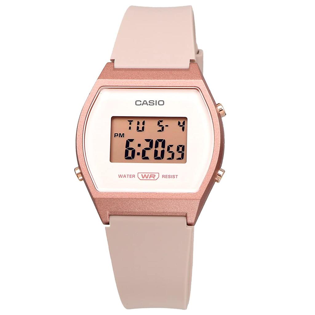 Casio Стандартные цифровые женские часы Casio BOX Overseas Модель Pink Beige x Rose Gold [Casio] LW-204-4A [Товар]